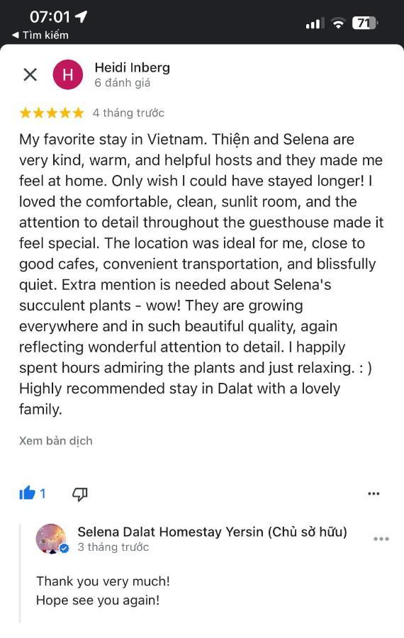Selena Dalat Homestay Eksteriør billede